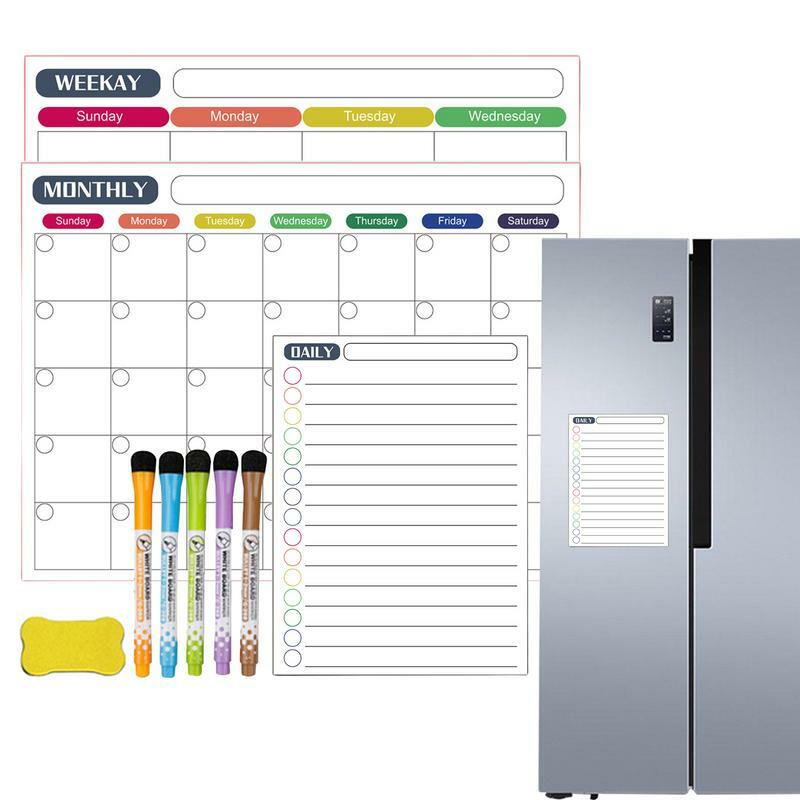 Wochen planer Magnet kühlschrank Wochen planer Board Planungs bretter Kühlschrank zu tun Liste Magnet kalender Board Noteboard Set für