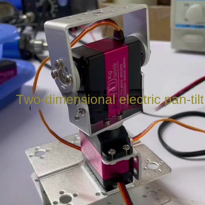 Ps2 Control 2 DOF Rotating Robot Manipulator logam Aloi Kit Gimbal mekanik untuk Robot Arduino dengan MG996 Kit DIY yang dapat diprogram