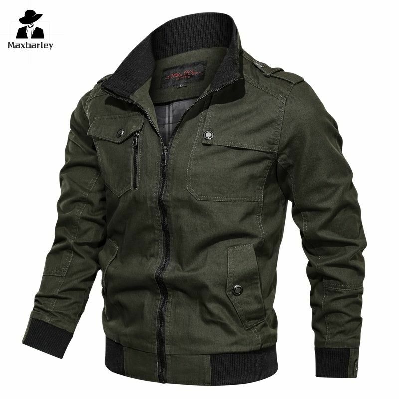 Primavera autunno giacca uomo cotone giacca a vento Bomber cappotto tattico uomo militare giacche uomo Cargo giacca Casual abbigliamento uomo 2024