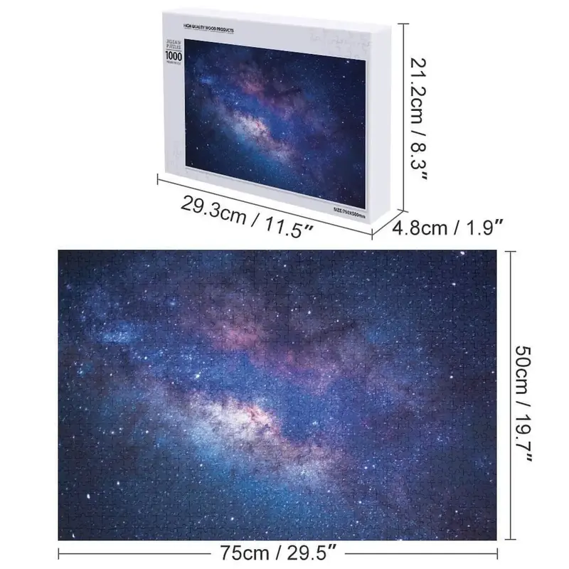 Układanka Milky Way Galaxy Nazwa własna Drewno Konfigurowalne puzzle na prezent dla dziecka