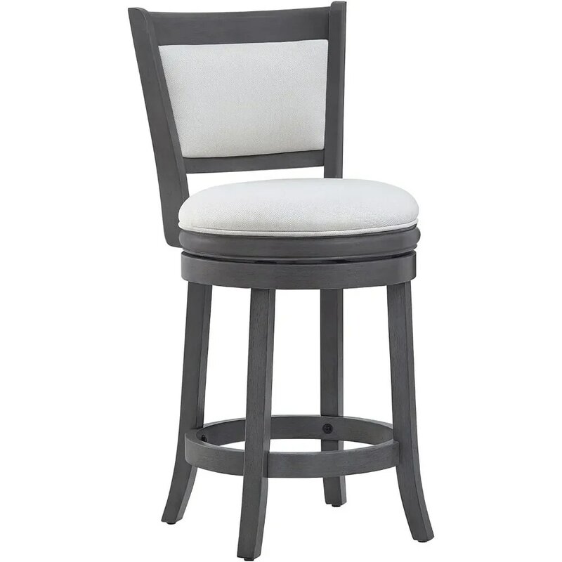 Krzesło barowe, tapicerowane obrotowe stołki barowe z oparciem, krzesło barowe