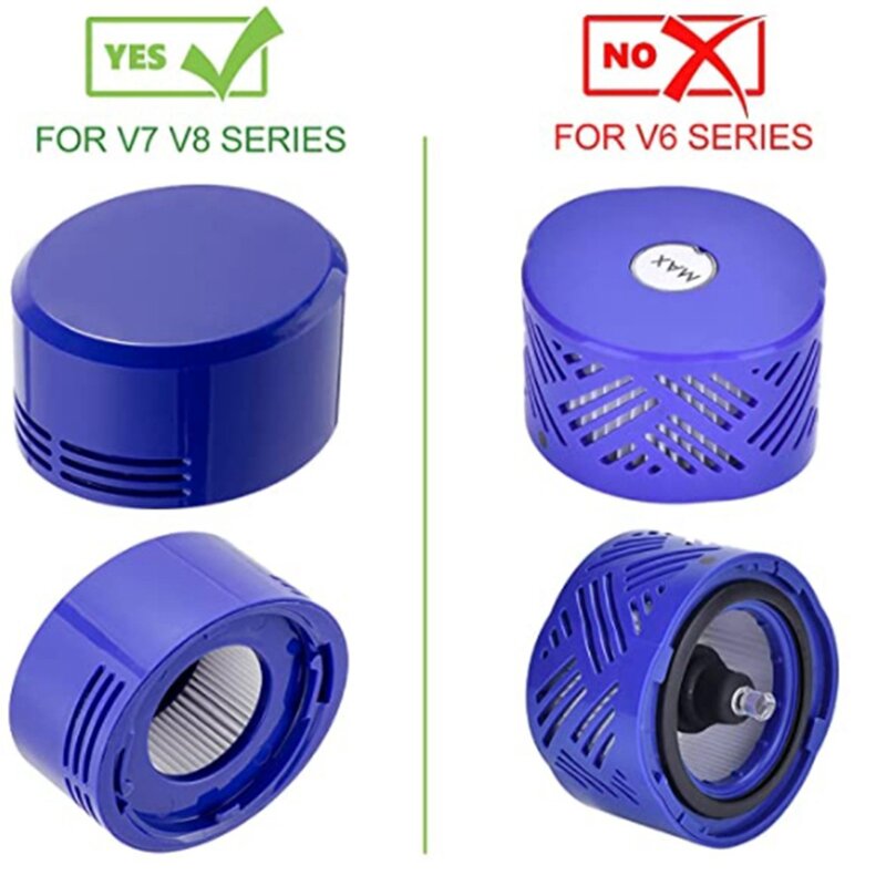 Suitable for Dyson Vacuum Cleaner Accessories Filter V7 V8 V6 Dc58 59 62 74 Pre Filter Elements and Post Filter Element