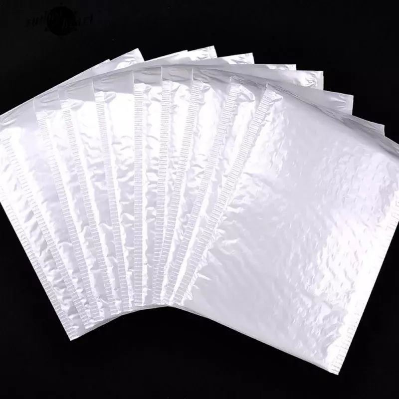 10-50 sztuk kopert bąbelkowych biała piana torby przewozowe podkładki folie bąbelkowe do wysyłki samozamykające się torby do pakowania 11cm 15cm 23cm sprzedaż hurtowa