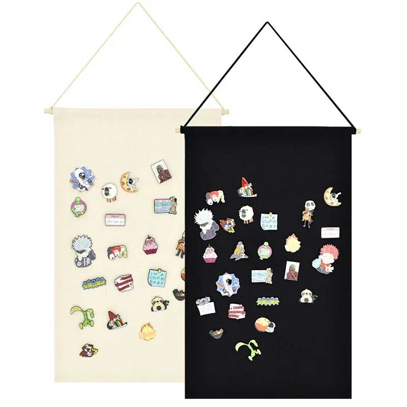 Insignia nórdica de algodón en blanco para decoración de habitación de niños, broche colgante de almacenamiento, Bandera de exhibición de pared