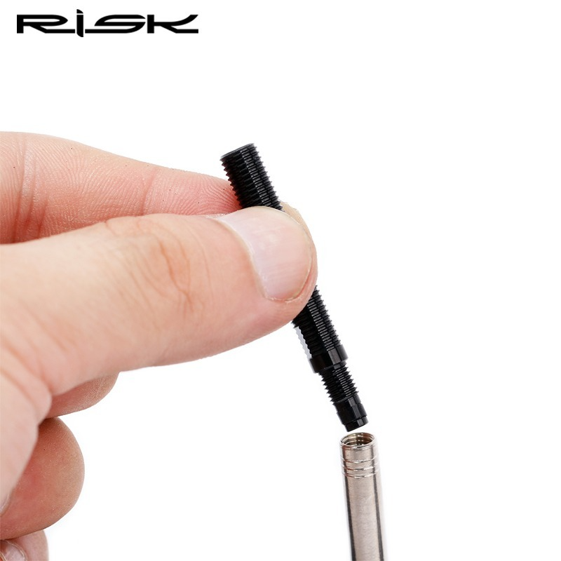 RISK – Tubes intérieurs amovibles intégrés RA108 pour vélo, 45mm 80mm, Extension de Valve Presta avec clé de serrage en Aluminium