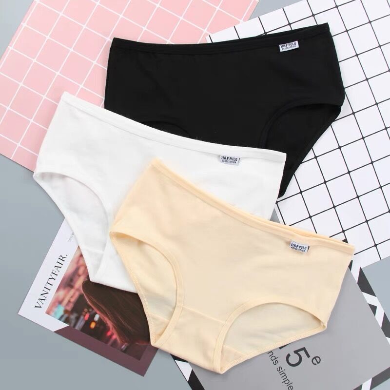 3pc/Lot Random Color High-Quality Women's Underwear Pure Cotton Women Briefs
