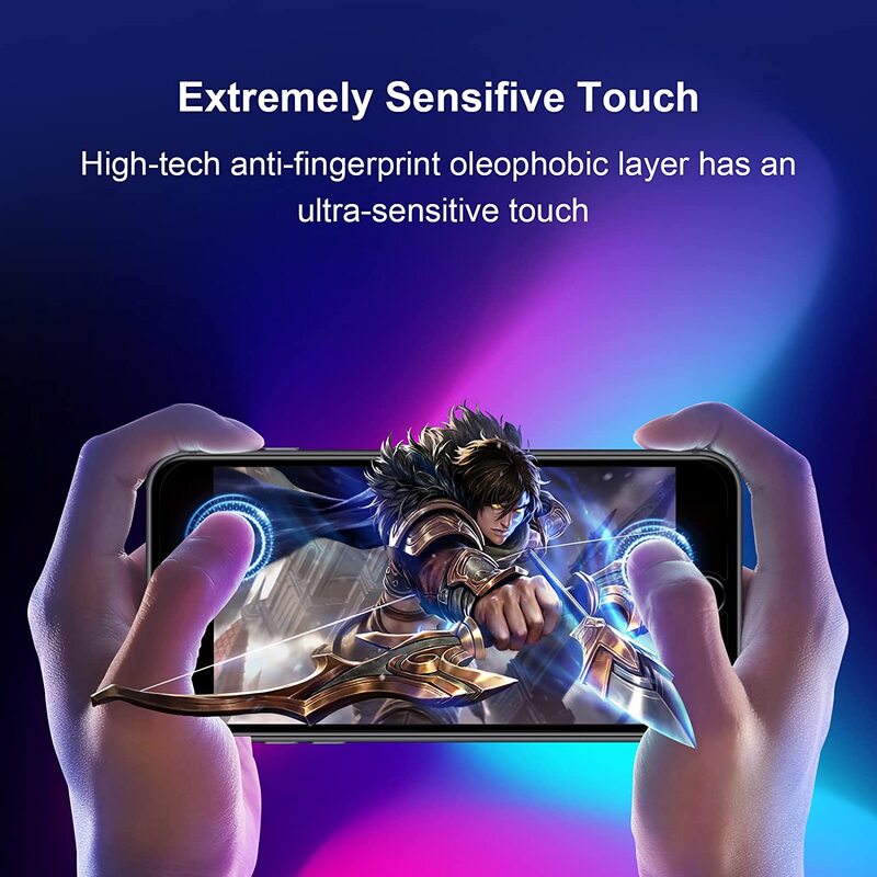 Película protetora de tela de vidro temperado para iphone 6 7 8 6s plus se 2020 2022 2 4pcs