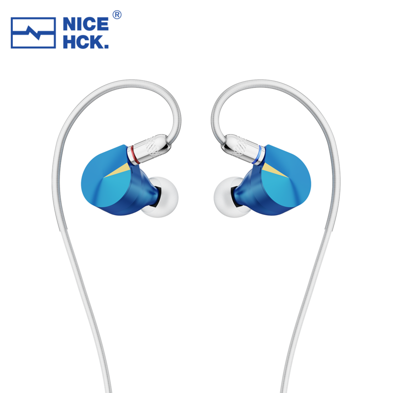 NICEHCK-auricular F1 Pro IEM HiFi con cable, dispositivo de audio de Metal CNC, controlador de diafragma plano de 14,2mm, 2 pines, Monitor de oído equilibrado de 0,78mm