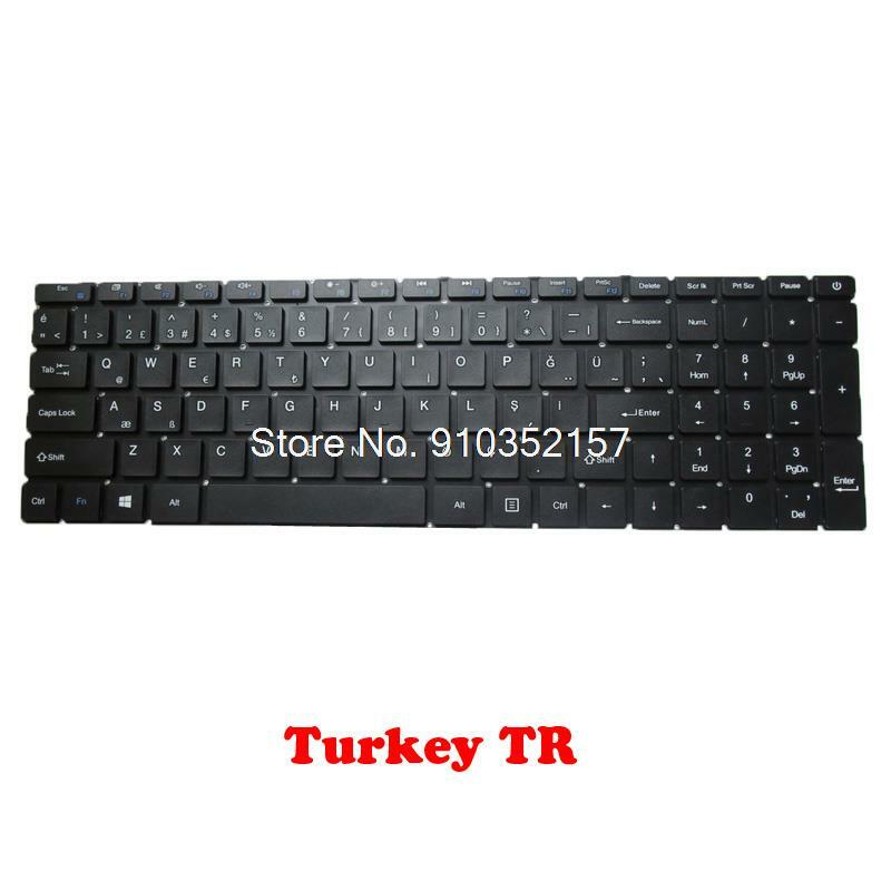 Laptop US TR JP Layout Keyboard For IPASON MaxBook P1 G154GPJ41 15.6 inch NO Backlit English US NO Frame New