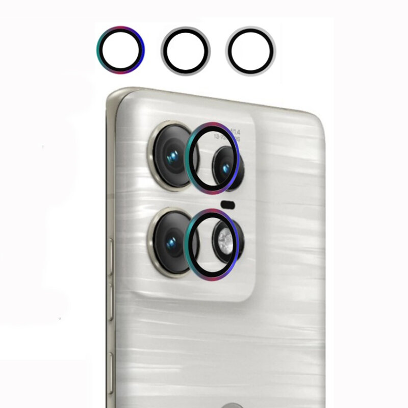 Rear Camera Protector Glass For Motorola Moto Edge 50 Pro Edge50Ultra Edge 50Fusion Metal Ring Camera Protectors Lens Film Glass