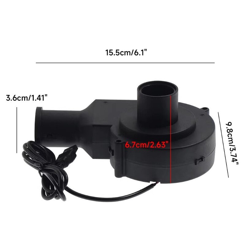 5V USB Plug with Round Head Air Blower 3800RPM High Air Volume Speed Controller Outdoor Barbecue Grill Fan Dropship