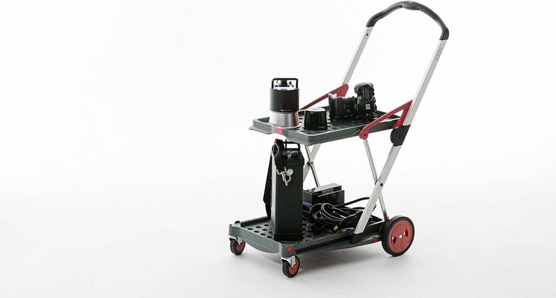 CLAX® Oryginalny wyprodukowany w Niemczech Wielofunkcyjne, funkcjonalne, składane wózki Mobilny składany wózek na zakupy ze schowkiem