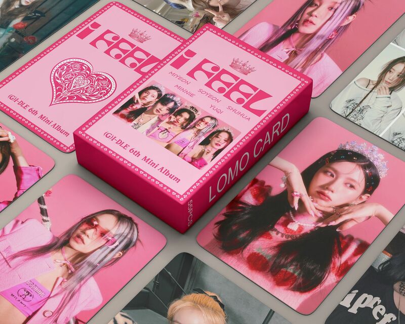 55pcs Kpop Gidle Lomo Cards I Feel Album Cards WORLD TOUR Photocard New Album Photo Print Cards Set Fans Collection