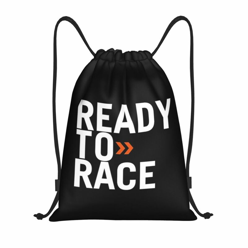Ready To Race-mochila con cordón para hombre y mujer, saco deportivo portátil para ir de compras, gimnasio, carreras