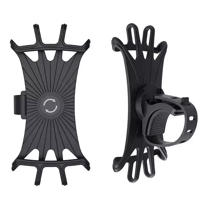 Universal Scooter Accessories Shockproof Elastic Silicone Bracket Mobile Phone Holder Cycling Bike Mtb DVR GPS Support Bracket