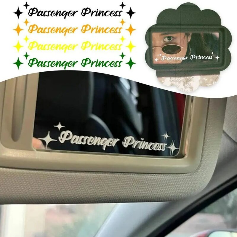 Passeggero principessa stella specchio decalcomania adesivo specchietto retrovisore auto decorazione in vinile divertente decalcomania auto