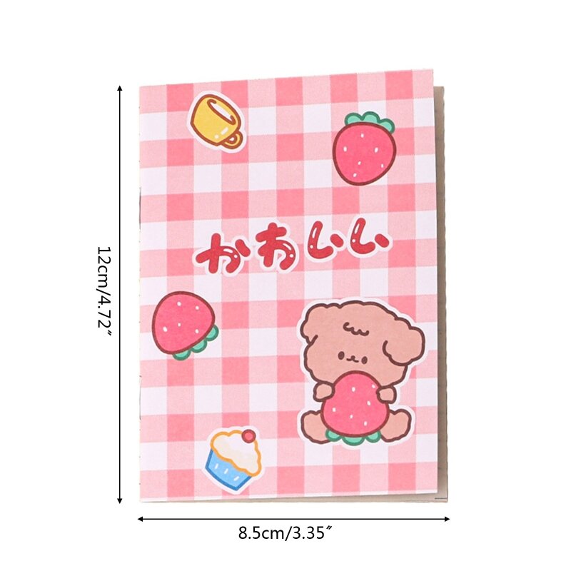 Small Memo Book Lined Ink-proof 16 Sheets Stationery for Kid Party