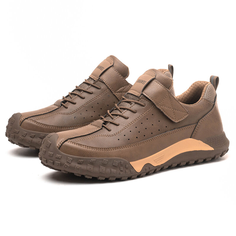Zapatos de seguridad con punta de acero para hombre, botas de trabajo protectoras a prueba de perforaciones, calzado de seguridad