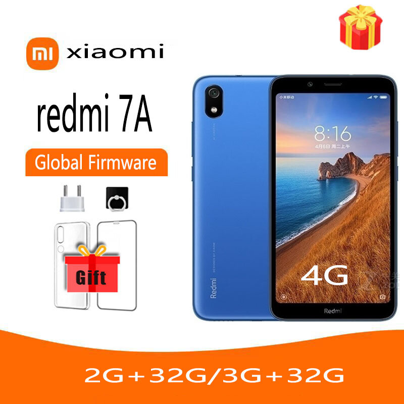 Xiaomi-Redmi 7A Snapdragon, Firmware Global, 3G, 32G™Smartphone 439, 4000mAh, 12MP, 5,45"