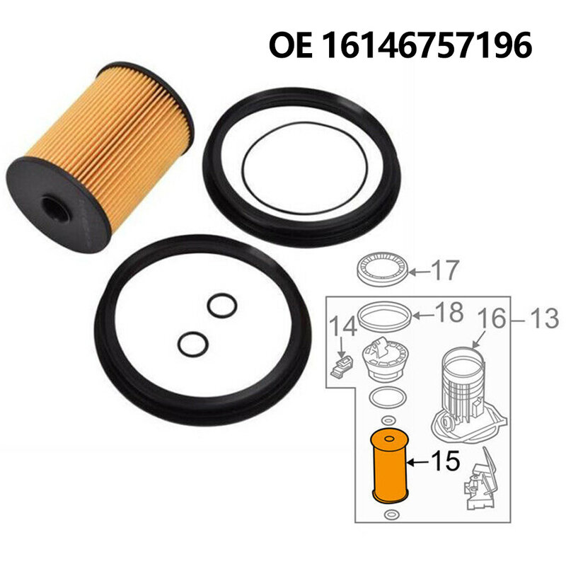 Replacement Fuel Filter Fit For BMW MINI COOPER ONE R50 R52 R53 With O Rings 72426642,KX504D,ADB112303,16146757196