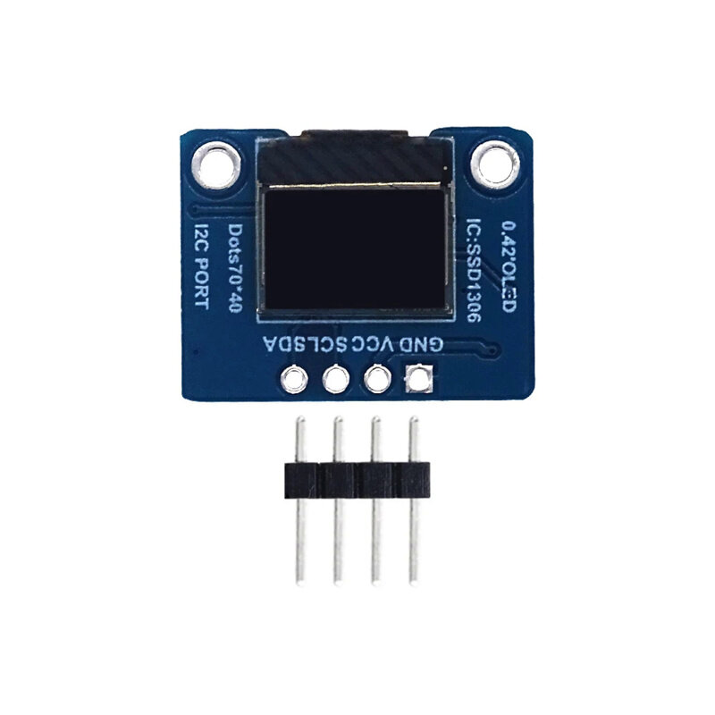 0.42 inch White OLED Display LCD Module 72X40 Serial Screen White Color I2C IIC/SPI Interface SSD1306 72*40