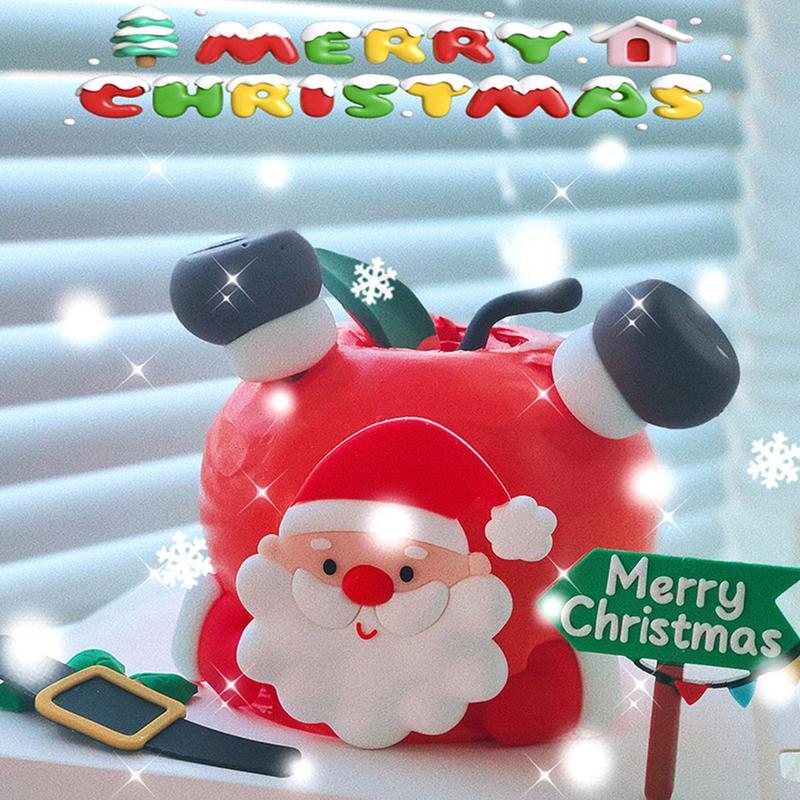 Decoraciones para pasteles de dibujos animados, corona de Papá Noel, muñeco de nieve, árbol de Navidad, adornos para cupcakes, decoración de postres de navidad, 7 piezas por juego