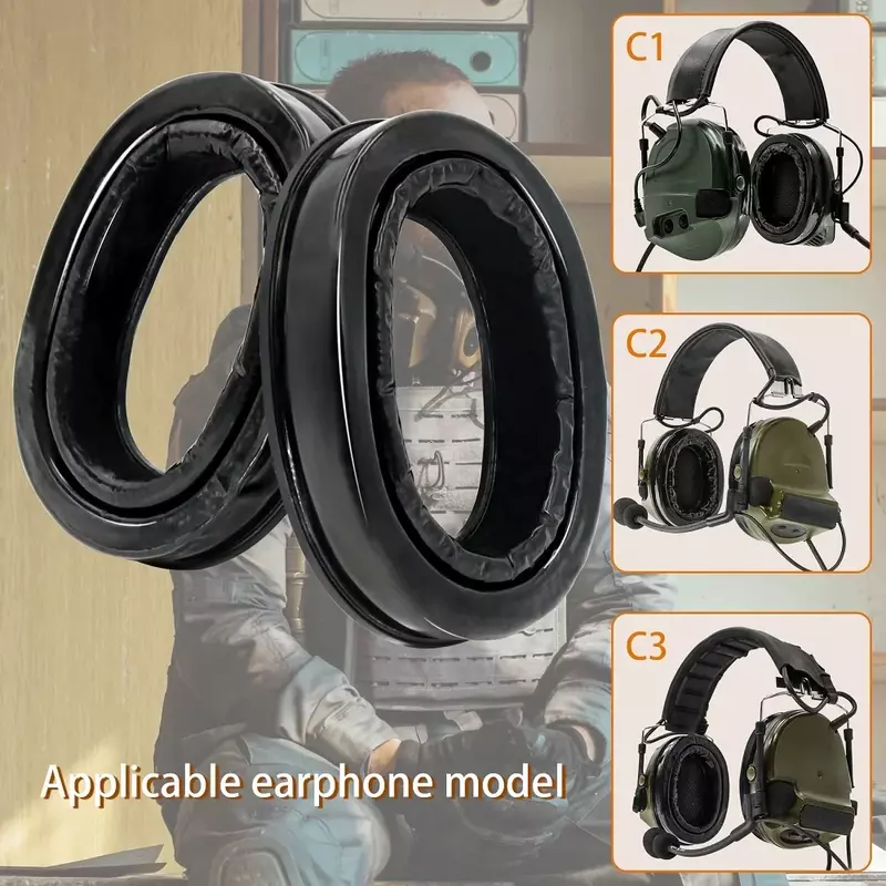 Comtac-Gel Ear Pads para fones de ouvido eletrônicos com cancelamento de ruído, fone de ouvido tático, substituir Earmuffs, Comtac I II III