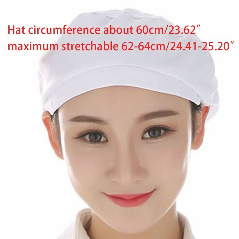 Bouffant Lebensmittel Service Staubdicht Haar für Kopf Abdeckung Einfarbig Chef Hut für Fabrik Küche Werkstatt Lager Arbeit