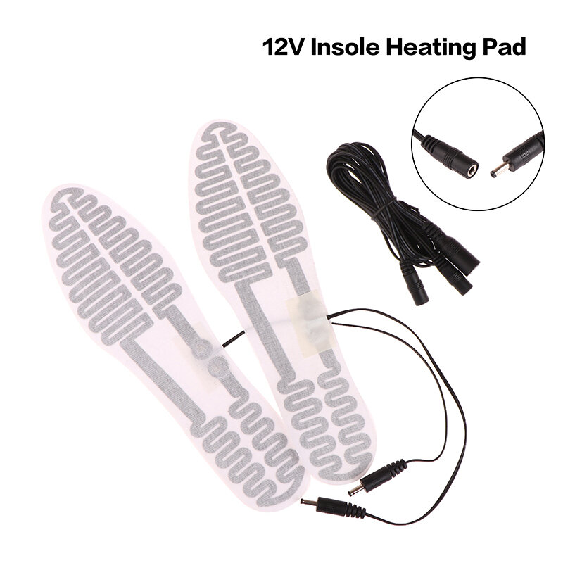 Outdoor Sports 12V Heated Insole Foot Warmer Electric Heating Pads Far Infrared Heating Element DIY Shoe Accessories