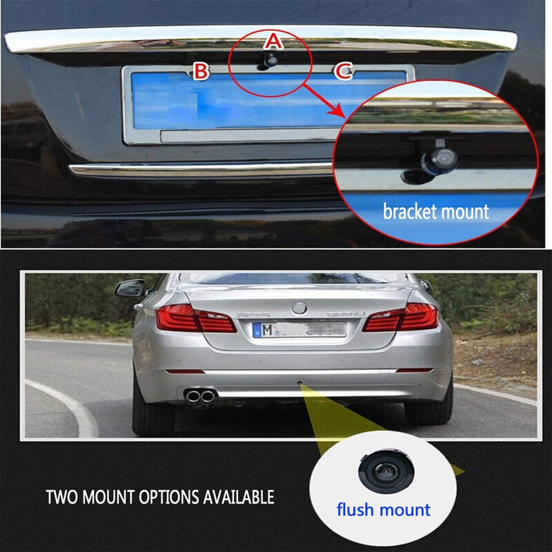 Câmera de visão traseira do carro 4 LED Visão Noturna Invertendo Auto Parking Monitor CCD Impermeável 170 Graus HD Vídeo
