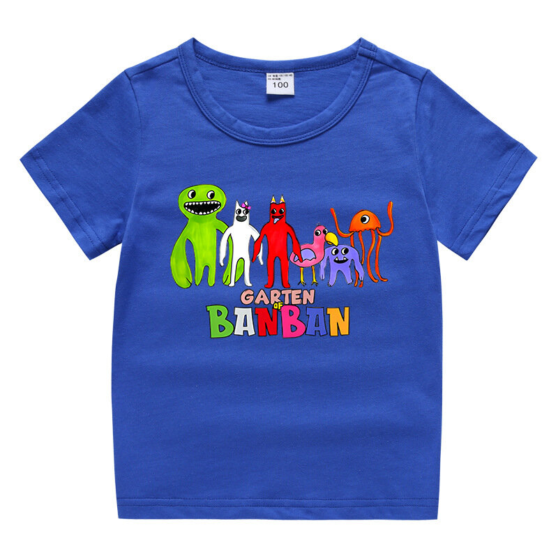 Dzieci letnie chłopcy dziewczynki t-shirty gra Fashion Garden Banban T-shirt z krótkim rękawem z motywem z kreskówki na ubrania dla dzieci 2-8 lat