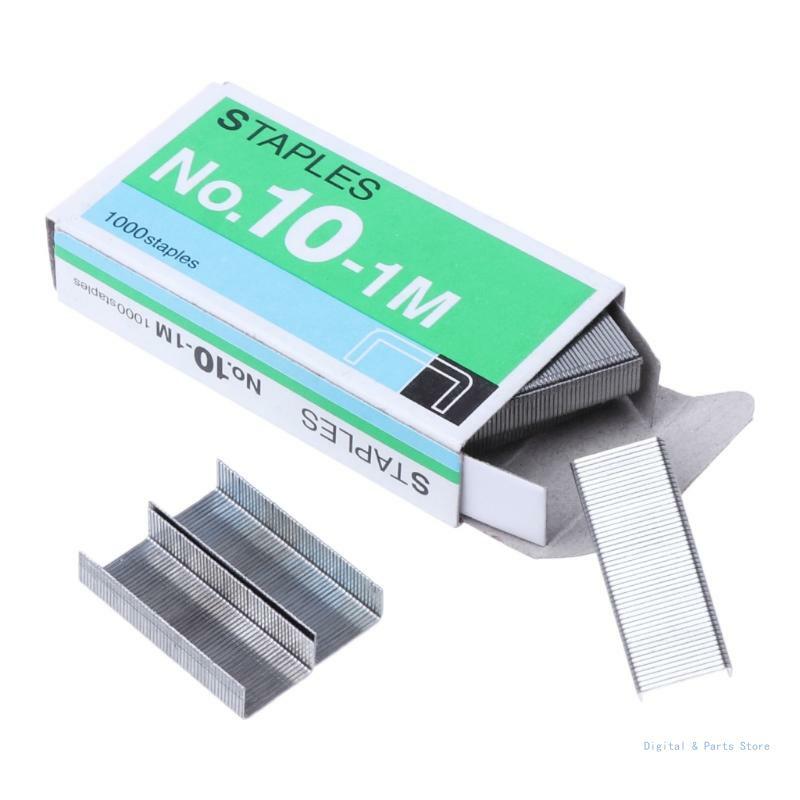 M17F 1000 unids/caja Metal para grapas No.10 encuadernación suministros escolares oficina papelería para