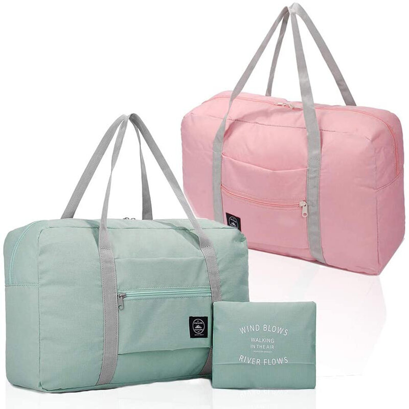 Sacs de voyage pliables en nylon pour hommes et femmes, sacs à main étanches unisexes, sac à bagages de grande capacité, le plus récent