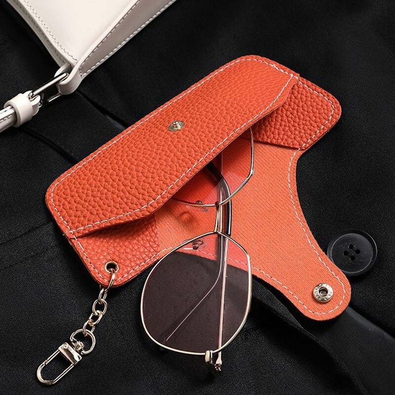 Glasses Bag PU Leather Portable Spectacle Case Protective Sleeve Sunglasses Storage Bag Glasses Case