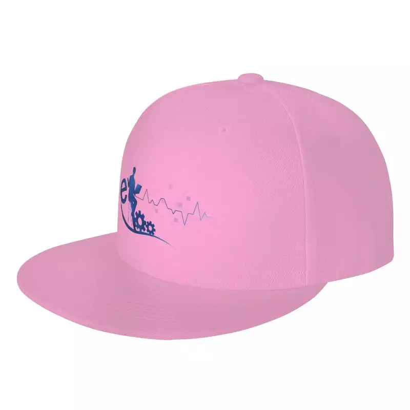 Boné de beisebol personalizado para homens e mulheres, azul, snapback plano, chapéu hip hop, chapéu esportivo, autorização técnica
