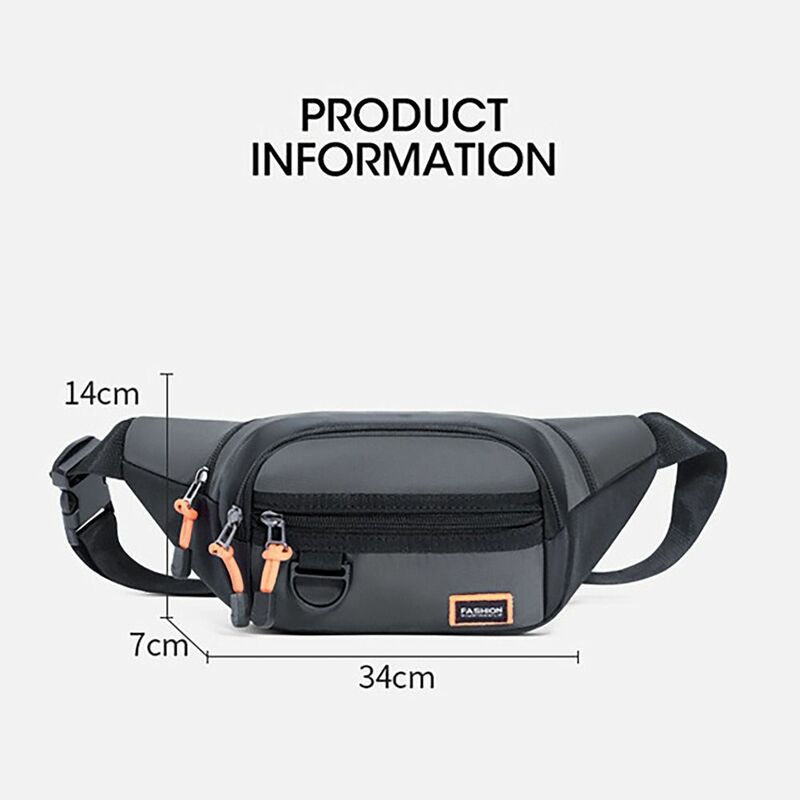 Nylon Running Waist Bag Durable Wear-resistant Waterproof Fanny Pack Running Belt Marathon Jogging Bag Outdoor Riding Fitness