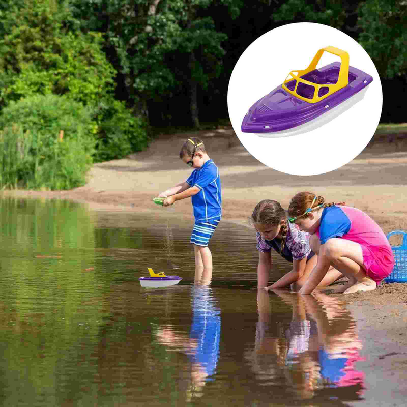 1 szt. Maluch plastikowa łódź wyścigowa dla dzieci zabawki plażowe ciekawe dzieci prysznic kąpiel dla dzieci zabawki plażowe