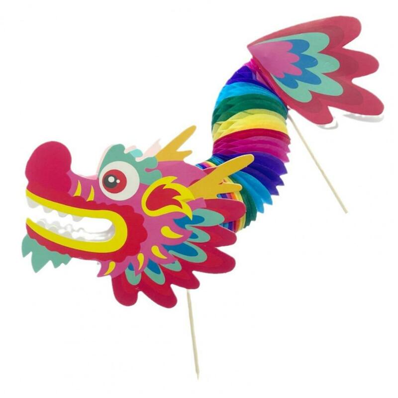 Dragão chinês desenho brinquedo para crianças, brinquedo temático chinês, arte DIY, saco material, criatividade educacional, novo