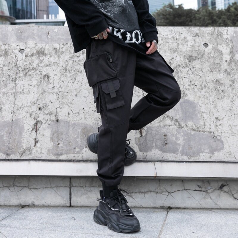 Pantalones Cargo tácticos para hombre, diseño con múltiples bolsillos, estilo Techwear Y2K, novedad de otoño, 2024