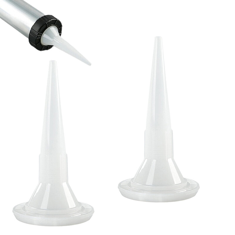 2pcs Universal Caulking Nozzle Structural Glue Nozzle Plastic Caulking Nozzle Tip Mouth Home Improvement Construction Tool Parts
