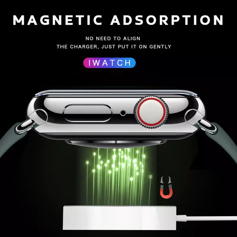 Magnetisches kabelloses Ladegerät für Apple Watch Serie 9 8 7 Ultra 2 se Schnell ladekabel Zubehör für iwatch 8 7 6 5 4 3 2 1