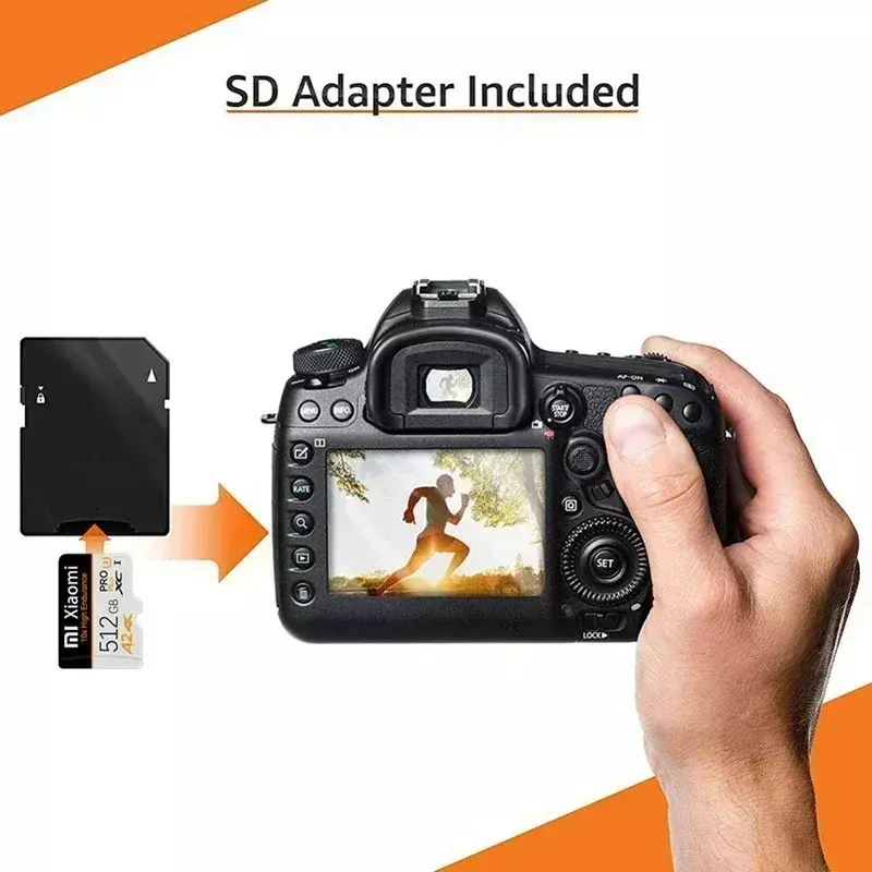 Xiaomi kartu memori mikro SD 2TB, kartu memori Micro SD 1TB TF kecepatan tinggi, kartu memori Flash kamera komputer ponsel
