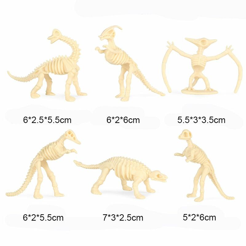 조기 학습 어린이 인지 익룡 스테고사우루스 티라노사우루스 렉스 공룡 화석 모델, 디노 스켈레톤 인형