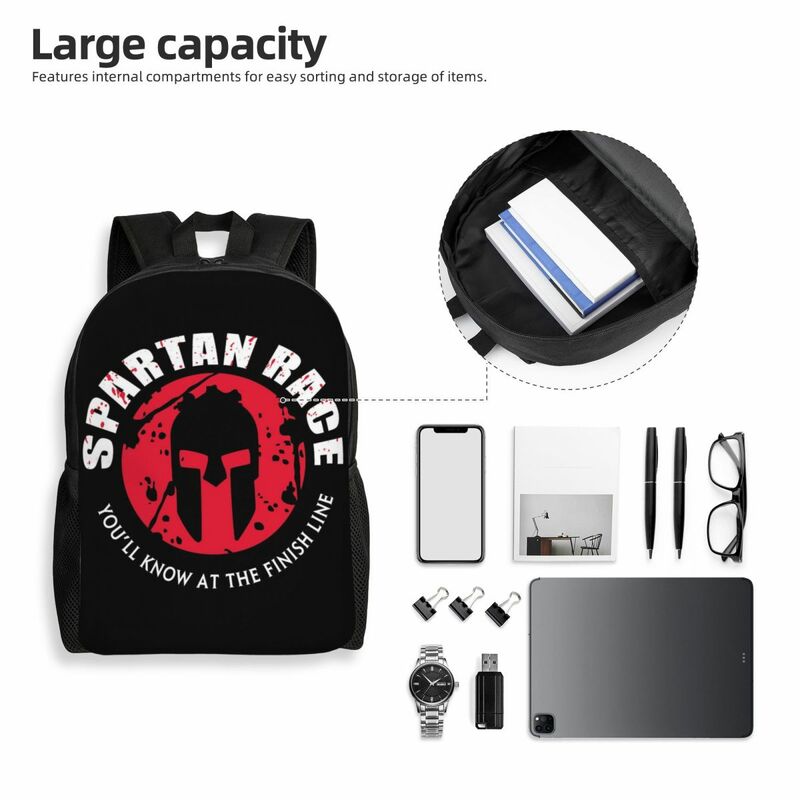 Spartan Race Sparta Spirit Backpacks for Women Men Waterproof School College Bag Print Bookbag