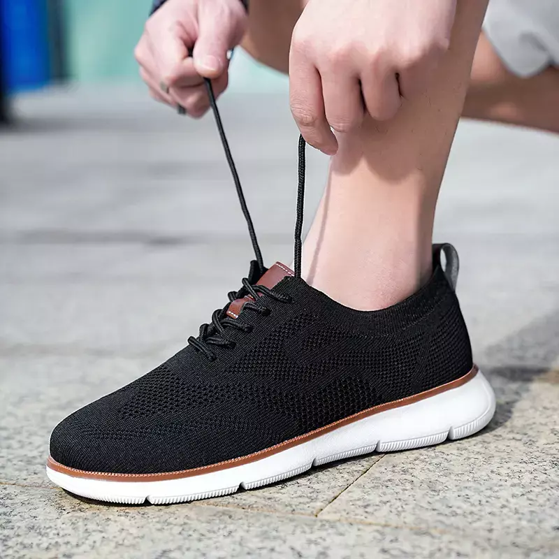 Мужские кроссовки, дышащая Рабочая обувь для мужчин, удобная уличная спортивная повседневная обувь, модная Вулканизированная обувь, размеры 39-48