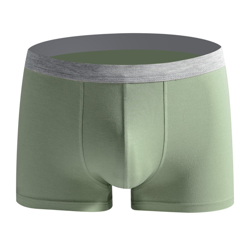 3pcs/lot Men's Soft Simple Solid Boxer Underwear