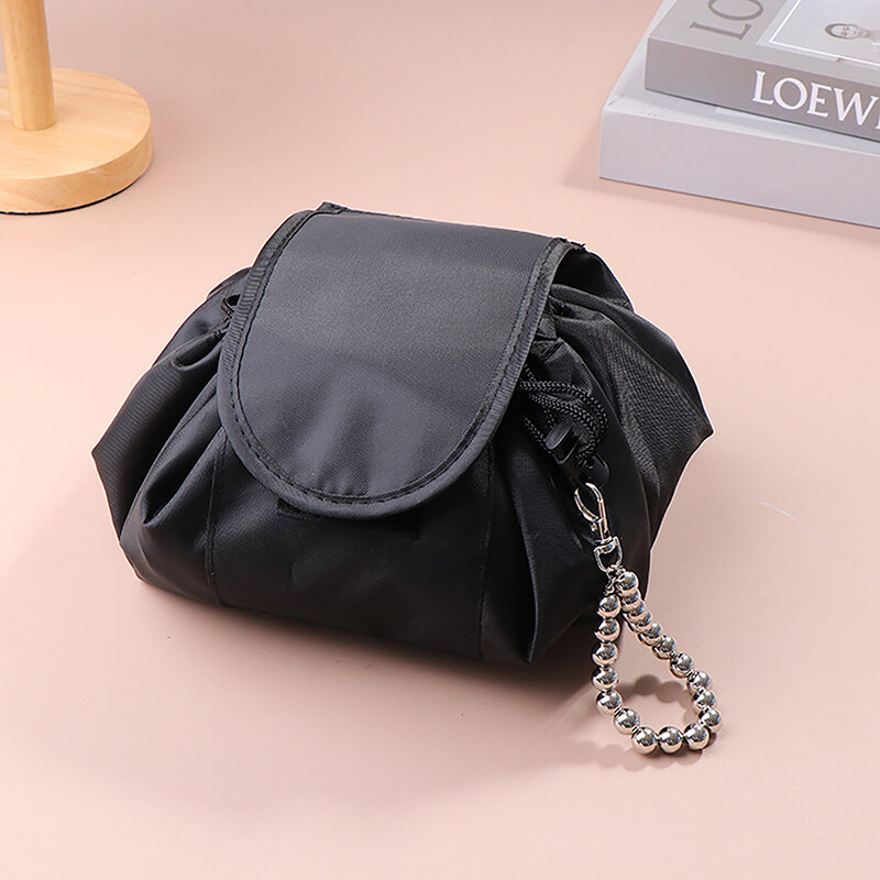 Women Drawstring Cosmetic Bag Organizer Travel Toiletry Storage Makeup Pouch Large Capacity Beauty Case Waterproof Pouch