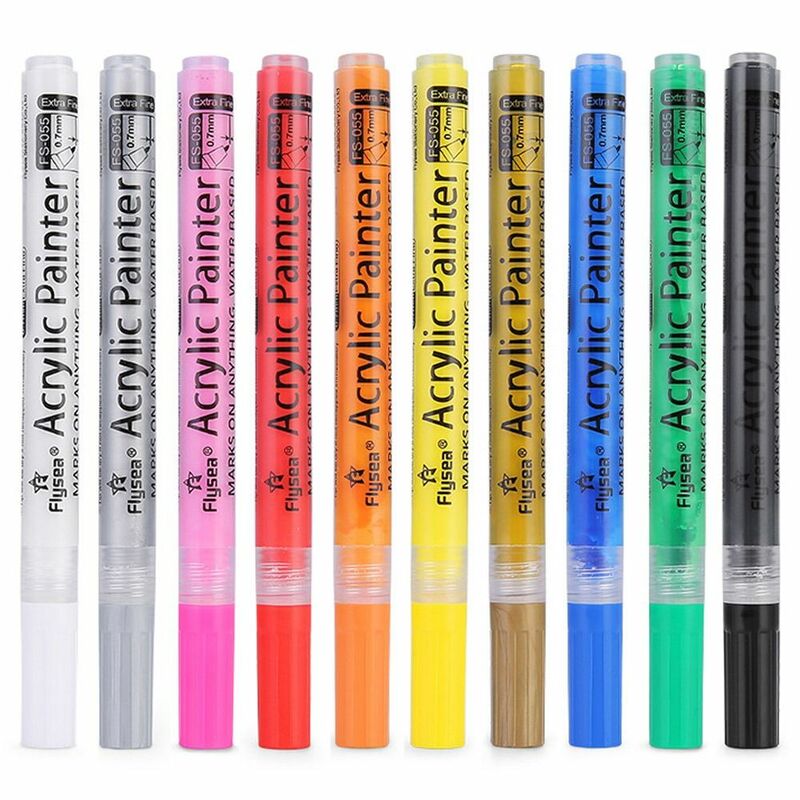 Bright Color Golf Accesoires Sunscreen Waterproof Acrylic Painter Golf Club Pen Ink Pen Color Changing Pen