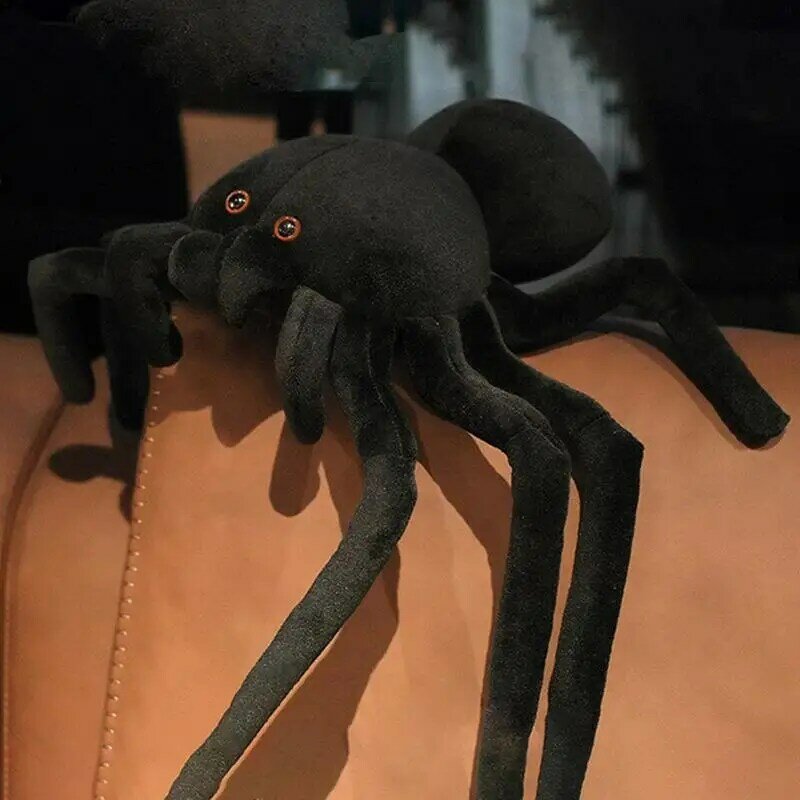 박제 동물 거미 할로윈 인형, 포옹 가능한 가짜 거미 장난감, 플립 스파이더 할로윈 파티 호의, 포옹 선물 동물