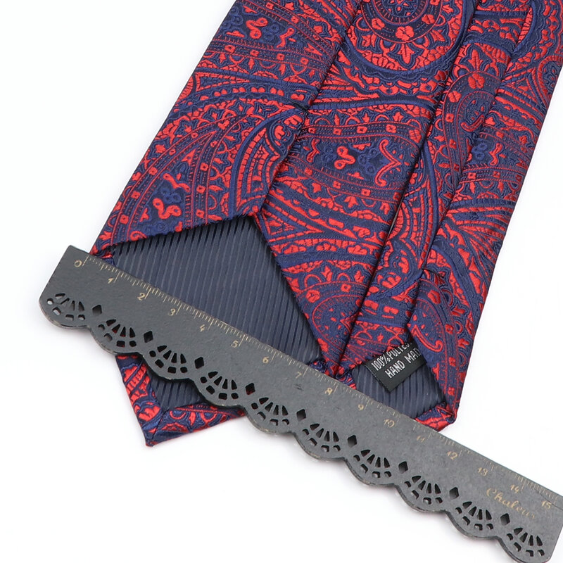 Novità cravatte Paisley cravatta moda uomo 8 cm cravatta cravatta per affari matrimonio floreale papillon sposo cravatta cravatta regali